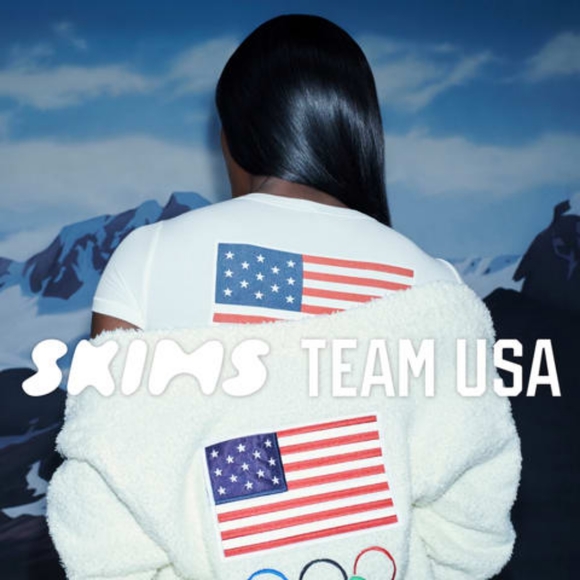 SKIMS COZY ROBE USA OLYMPIC GAMES US FLAG - Picture 3 of 5